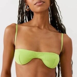 Urban outfitters green bralette, lime green size S